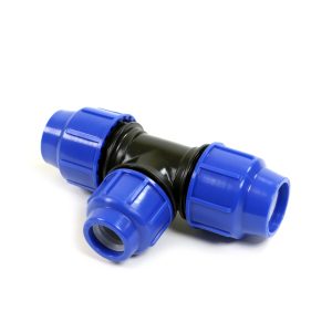 tee a compressione ridotta al centro