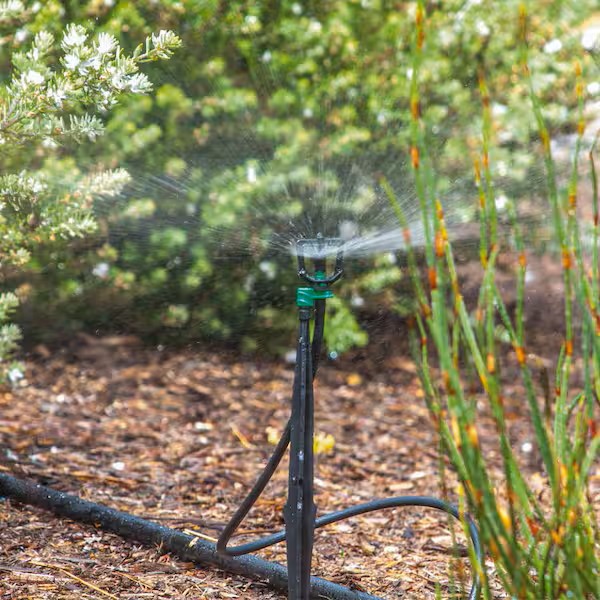 Irrigatore Rotante Automatico AROZ Con Picchetto - Copertura 90 M², Gittata 10 M, Regolabile 360° Per Giardino